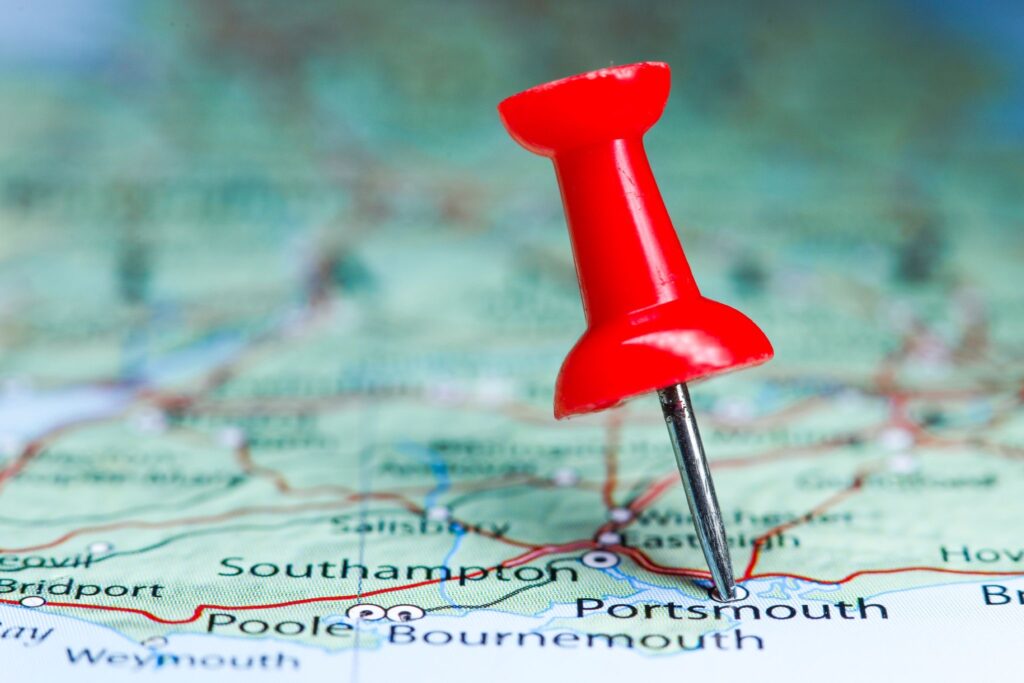 Map Pin in Portsmouth