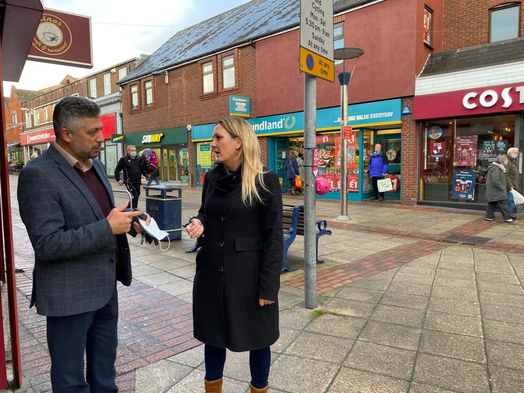 Amanda Martin MP in the High Street